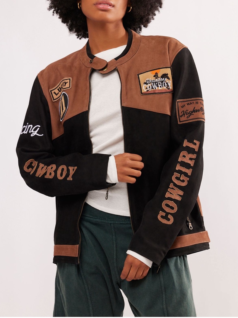 Understated Leather Vroom Jacket